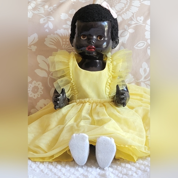 (SOLD) Vintage 1950's Pedigree Hard Plastic Black Walking Talking Doll Mandy Lou - Picture 1 of 8